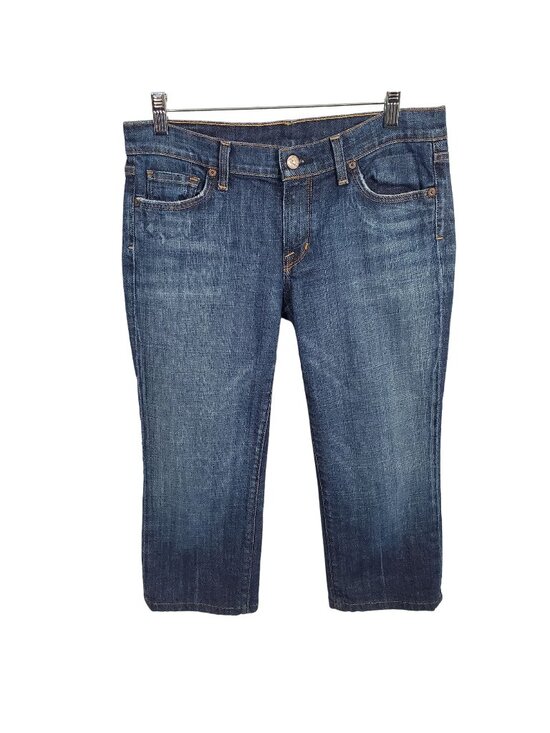 Citizens Of Humanity Denim - Citizens Of Humanity Womens Sz 29 Jeans Kelly #003 Low Waist Denim Cropped Blue